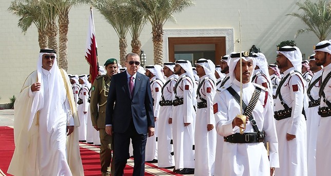 Erdogan, Doha, Qatar, visit, military support, Gulf crisis