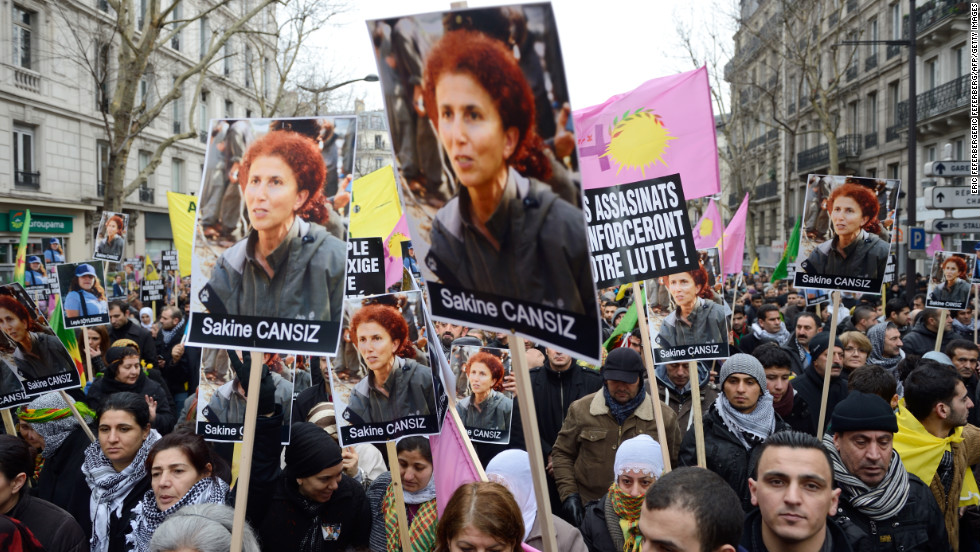 Paris, protest, Kurds, Erdogan, murders, Sakine Cansiz