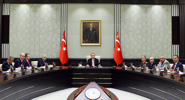 Turkey, National Security Council, meeting, Syria, US, Kurdish militia