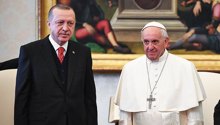 Turkey, Erdogan, Pope Francis, meeting