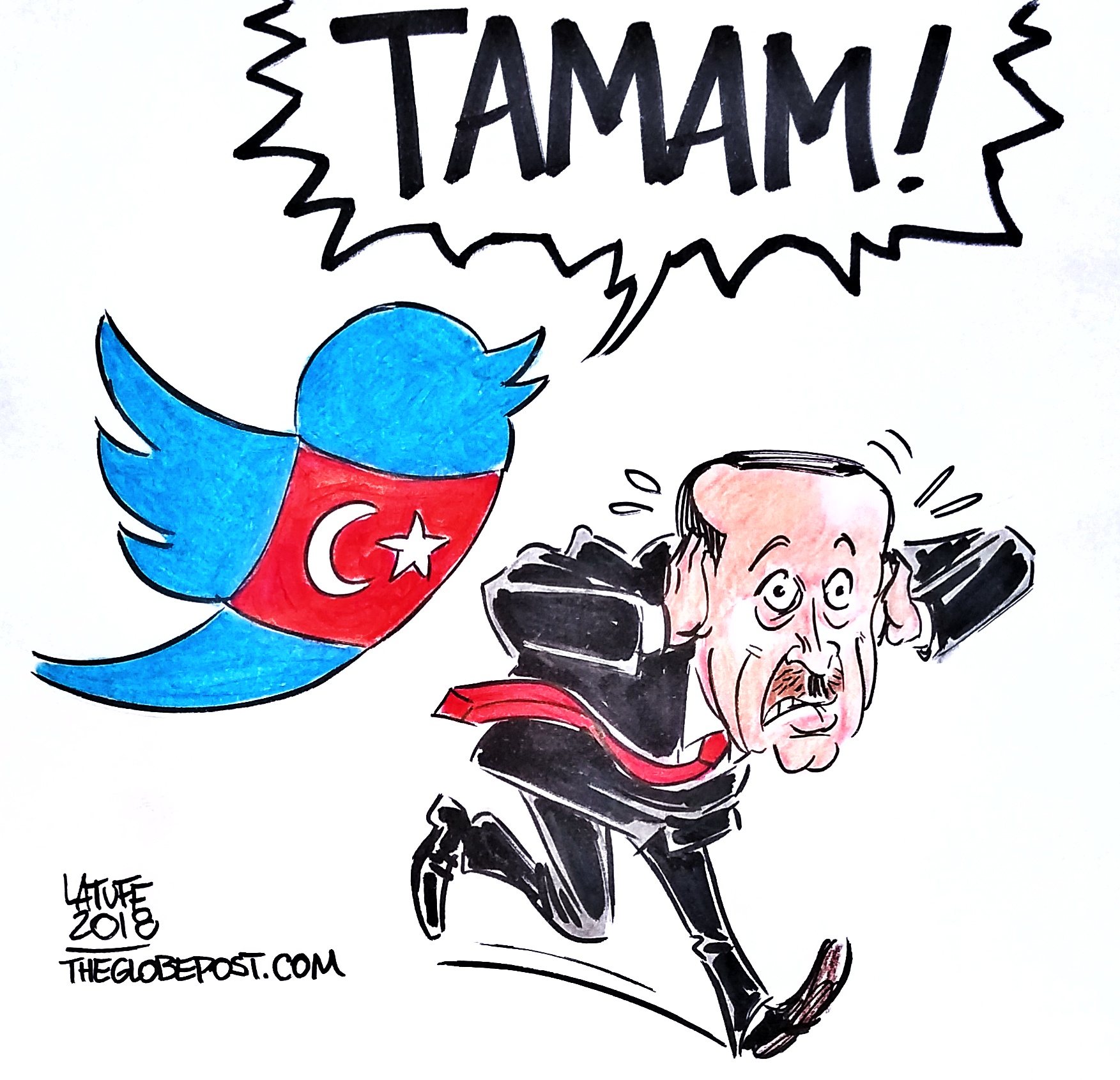 Turkish people say TAMAM, Enough, to Erdogan on Twitter.