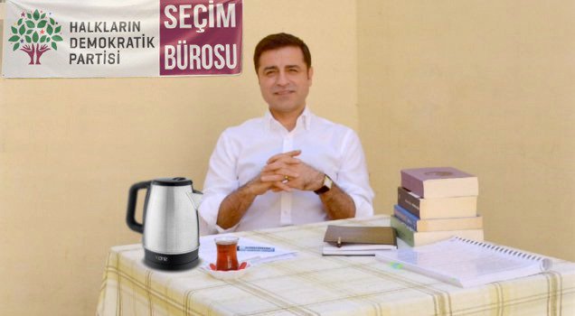 Demirtas makes a campaign speech from prison cell