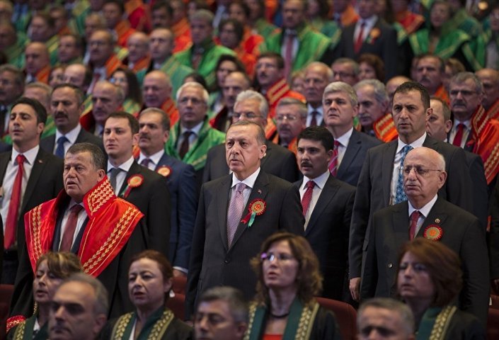 Erdogan attends opening ceremony of Supreme Court in Ankara