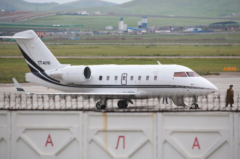 A jet operated by Turkish Air Force grounded by Mongolian authorities