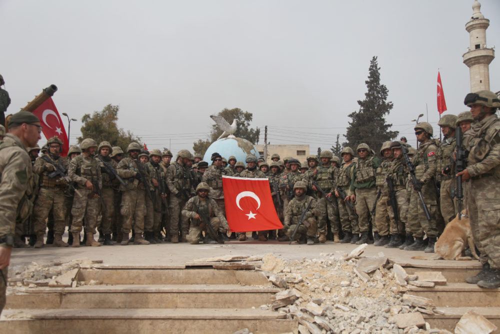 Turkish troops in Afrin