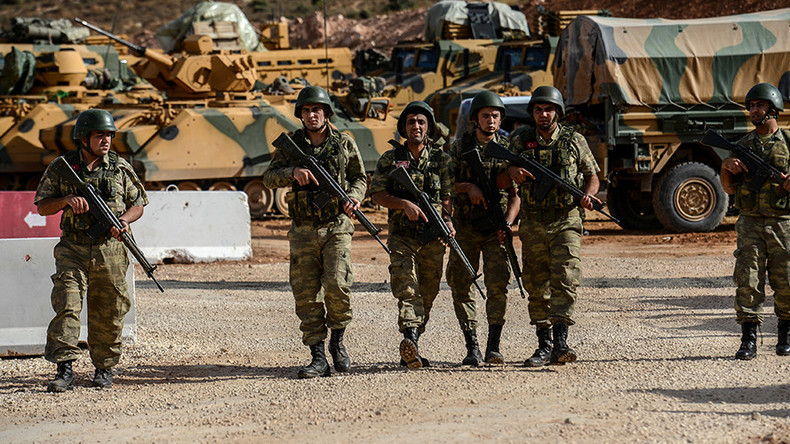 Turkish troops are seen in northern Syria