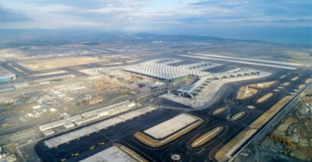 The construction site of Istanbul's new airport.