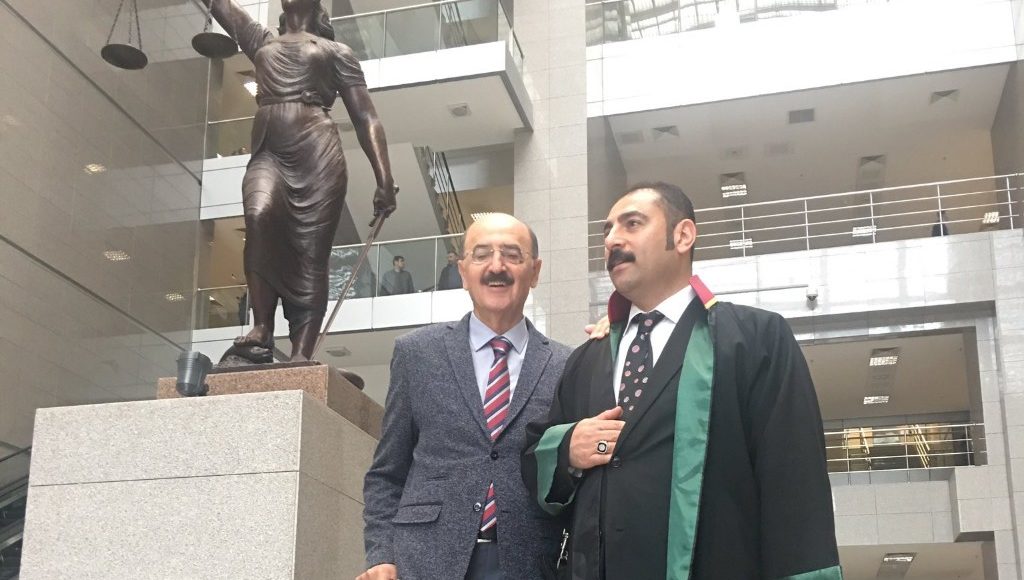 Journalist Husnu Mahalli and Muhterem Aktas.