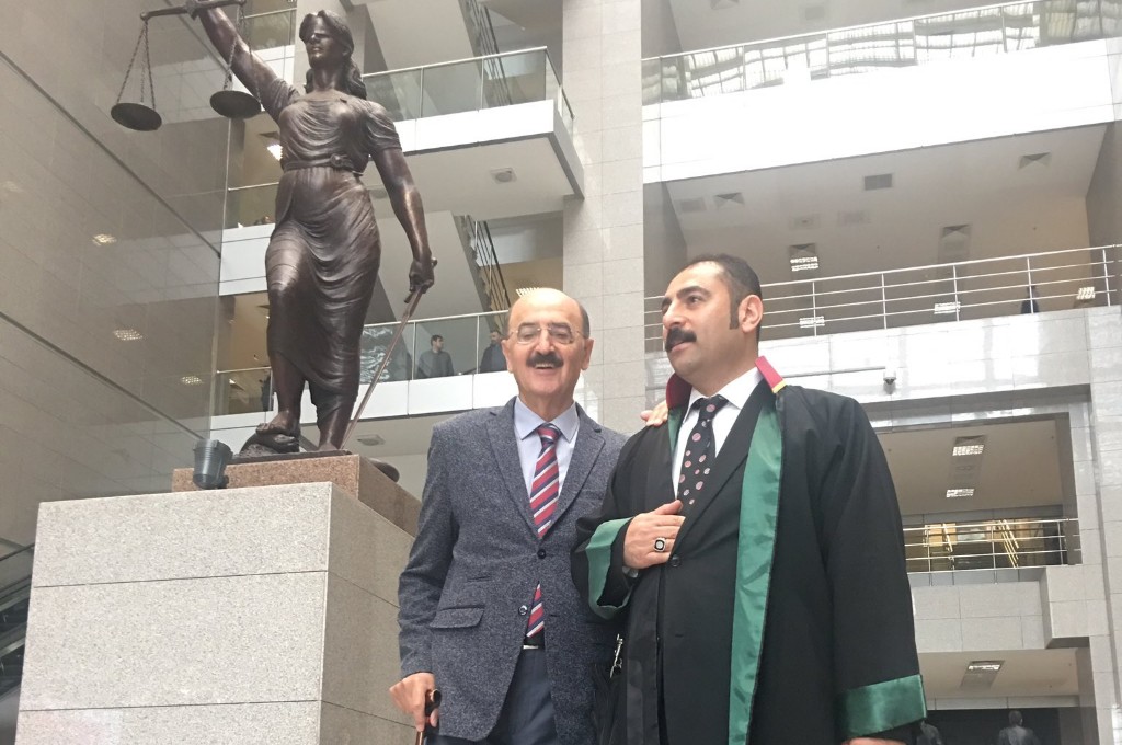 Journalist Husnu Mahalli and Muhterem Aktas.