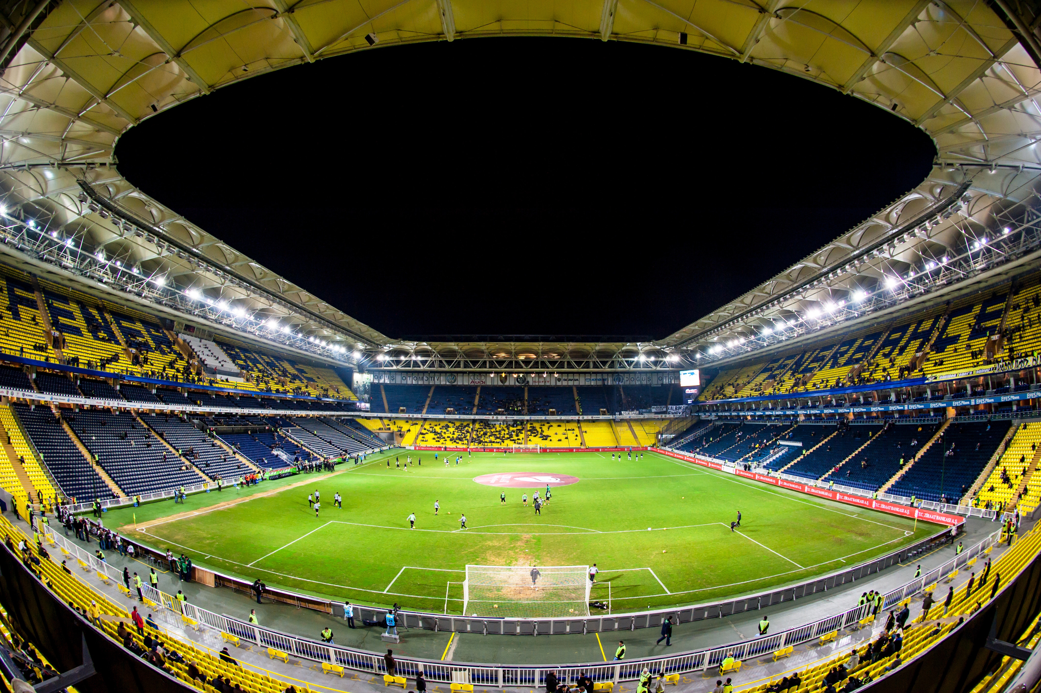 A soccer stadium in Turkey.